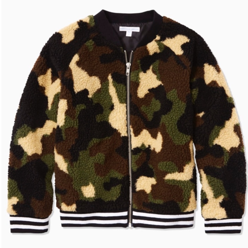 CAMO SHERPA BOMBER